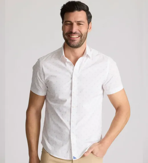 Stretch Cotton Short Sleeve Rockwell Shirt